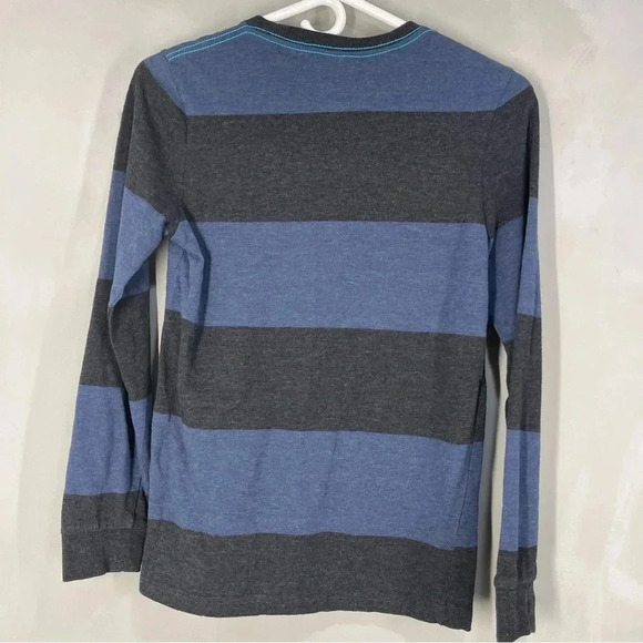 Shaun White Large (12-14)  Long Sleeve Stripe Gray & Blue - Picture 5 of 7